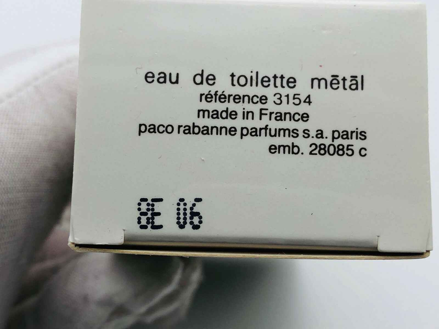 Paco Rabanne Eau De Metal, eau de toilette in confezione elegante, realizzata in Francia