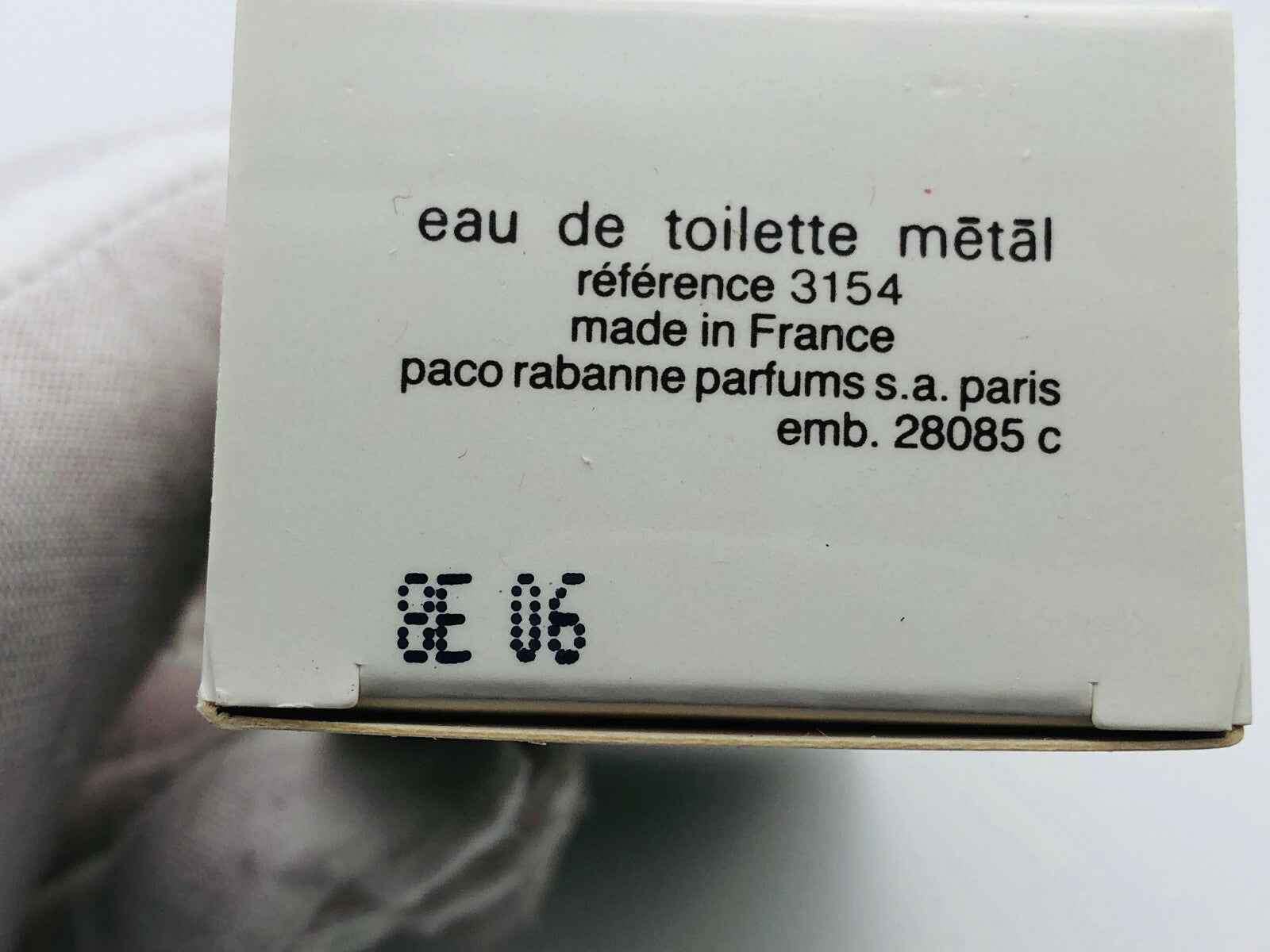 Paco Rabanne Eau De Metal, eau de toilette in confezione elegante, realizzata in Francia