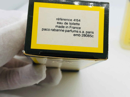 Confezione del Profumo Sport De Paco Rabanne in scatola nera con etichetta informativa.