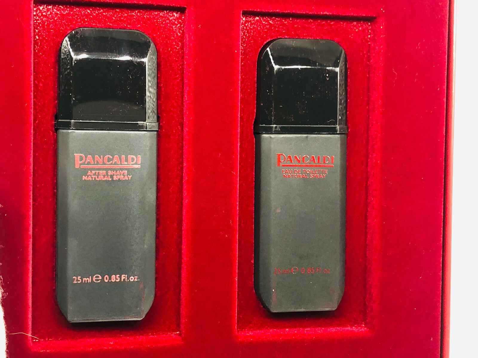 Set di due flaconi di Profumo Pancaldi Vintage da 25 ml in elegante confezione rossa