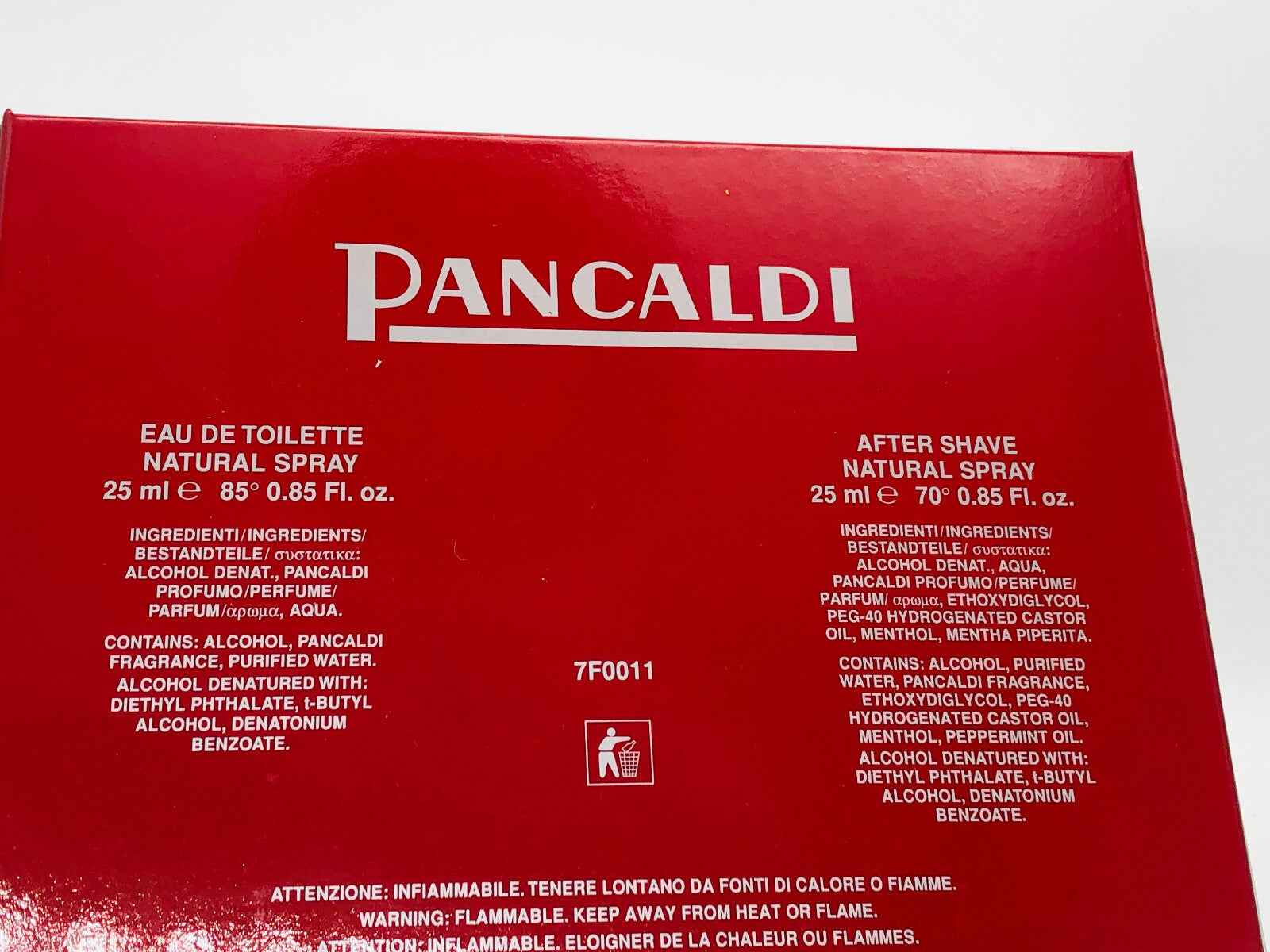 Scatola di Profumo Pancaldi Vintage da 25 ml, Eau de Toilette naturale con ingredienti selezionati