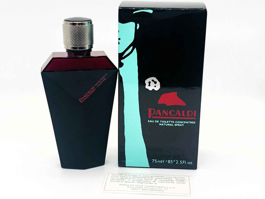 Profumo Vintage Pancaldi in flacone nero da 75 ml con scatola elegante per un tocco di classe