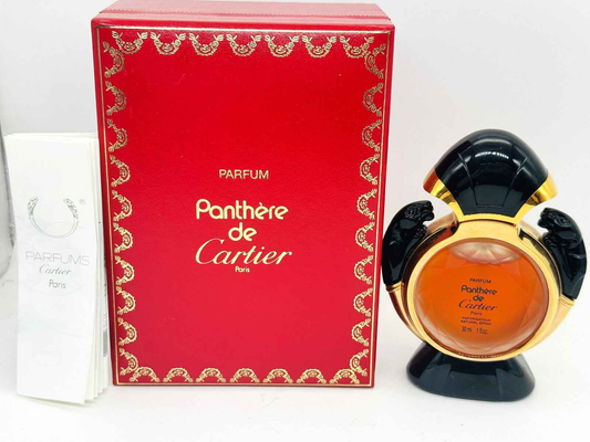 Profumo Panthere Cartier Vintage in flacone elegante con confezione originale rosse