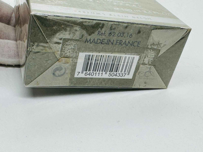 Packaging del profumo Alain Delon Samourai in una scatola elegante 100 ml, prodotto in Francia
