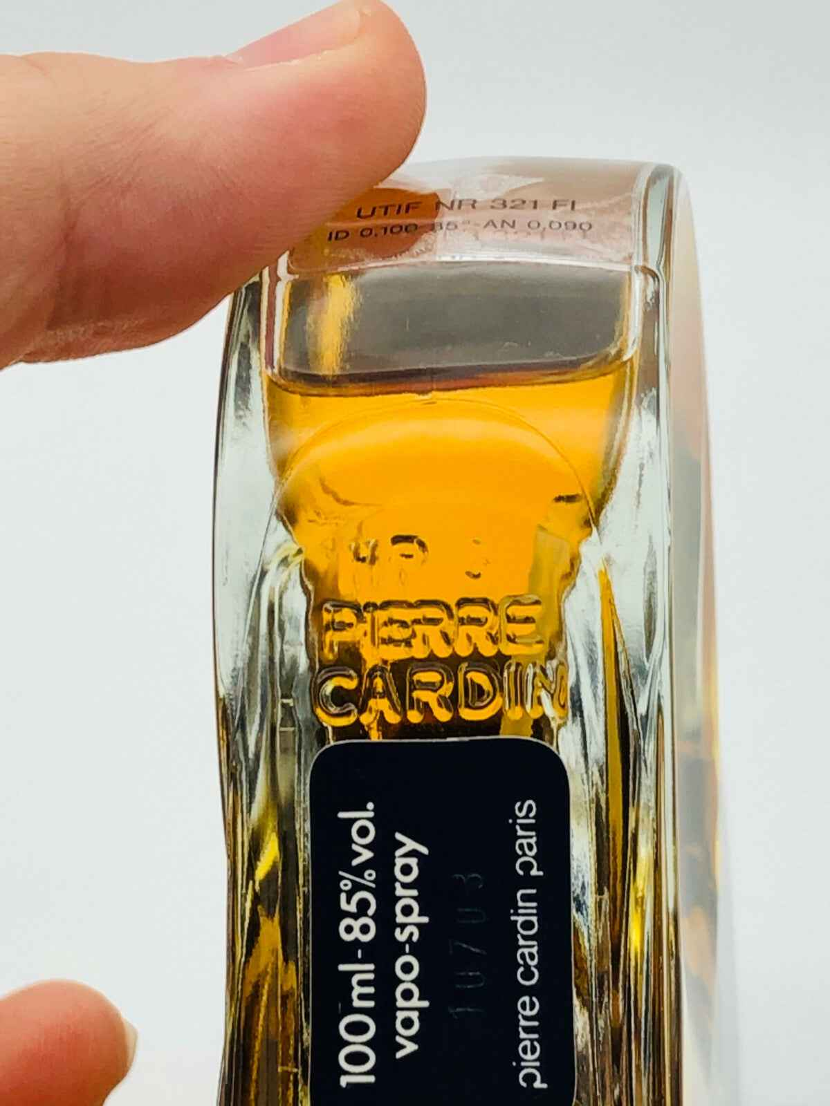 Flacone di profumo Pierre Cardin Choc Vintage da 100 ml con spruzzatore elegante