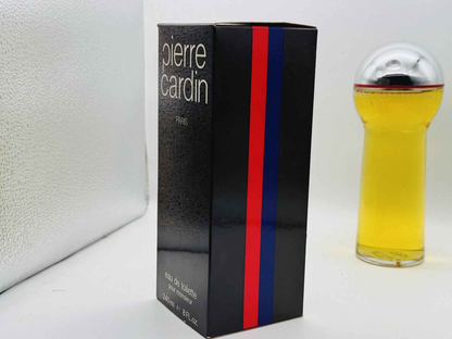 Profumo Pierre Cardin Pour Monsieur in elegante confezione nera con strisce colorate