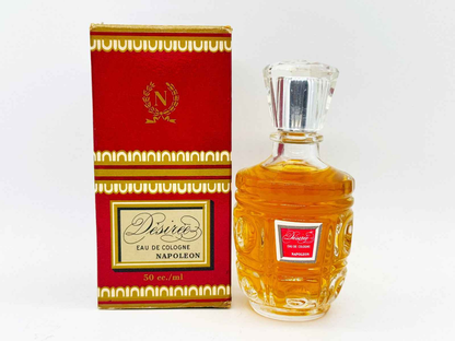Profumo Desiree Napoleon Vintage in boccetta elegante da 50 ml con confezione rossa e dorata
