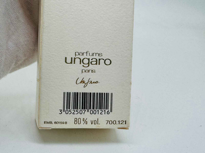 Scatola del profumo Diva Ungaro Vintage con etichetta dettagliata e codice a barre