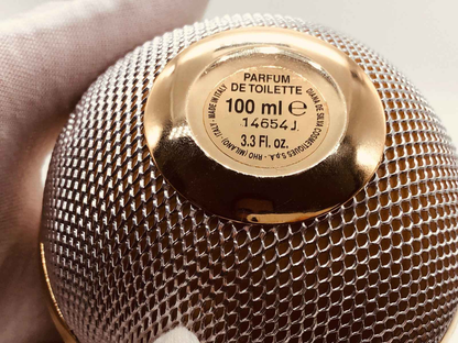 Base del flacone del profumo Ferre Vintage da 100 ml, elegante e con dettagli dorati