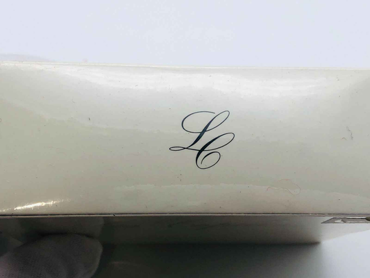 Scatola elegante del Profumo Les Copains Vintage con logo LC per un profumo di lusso