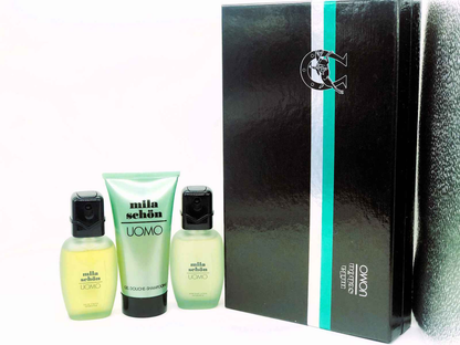 Set regalo Profumo Mila Schon Uomo con profumo e gel doccia in confezione elegante