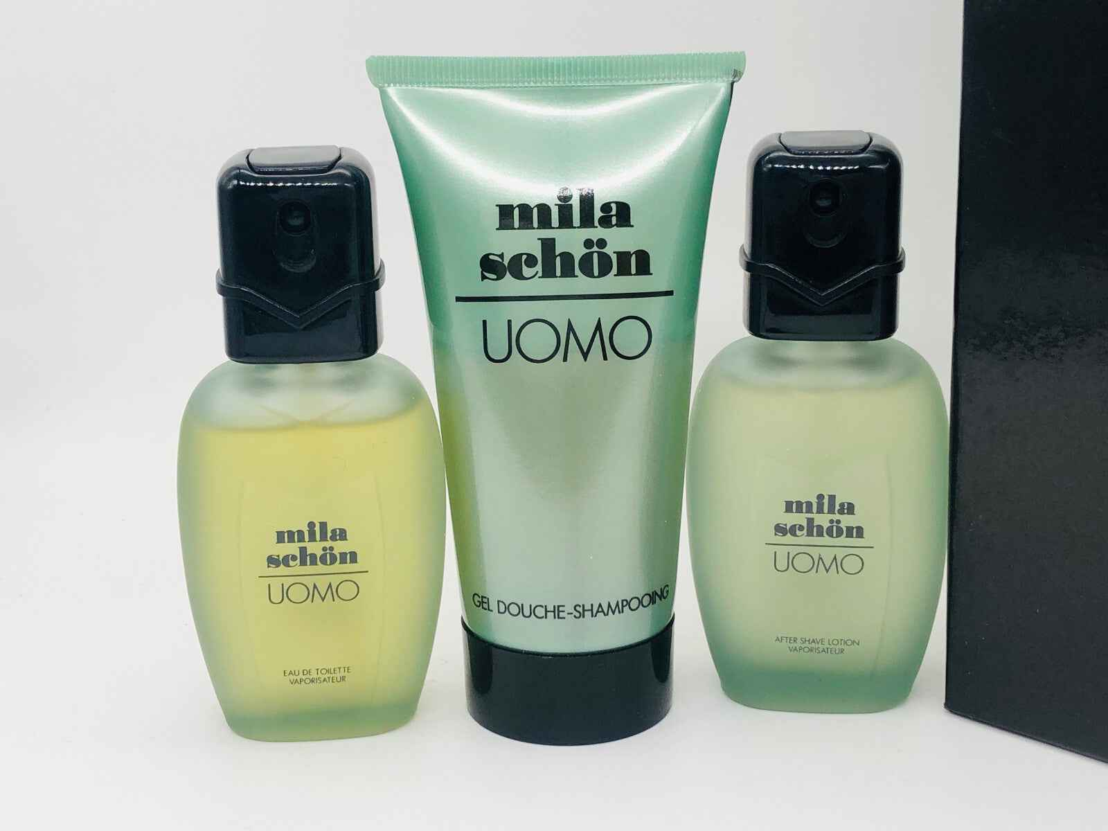 Set di profumi e gel doccia Mila Schon Uomo con flaconi eleganti e profumo fresco