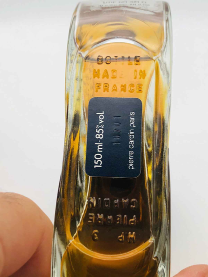 Flacone trasparente di Profumo Pierre Cardin Choc da 150 ml con etichetta elegante