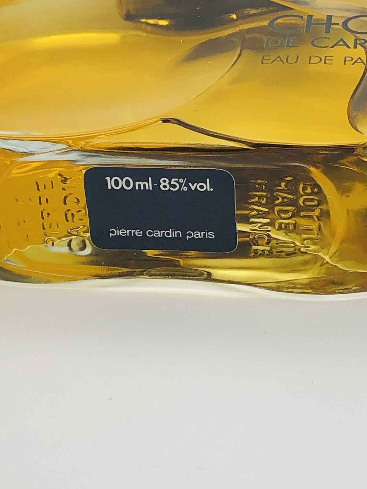 Flacone di Profumo Pierre Cardin Choc da 100 ml con etichetta elegante e design raffinato