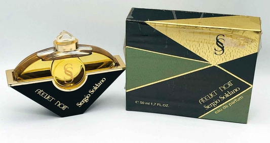 Profumo Soldano Atelier Noir in confezione elegante da 50 ml, ideale per occasioni speciali