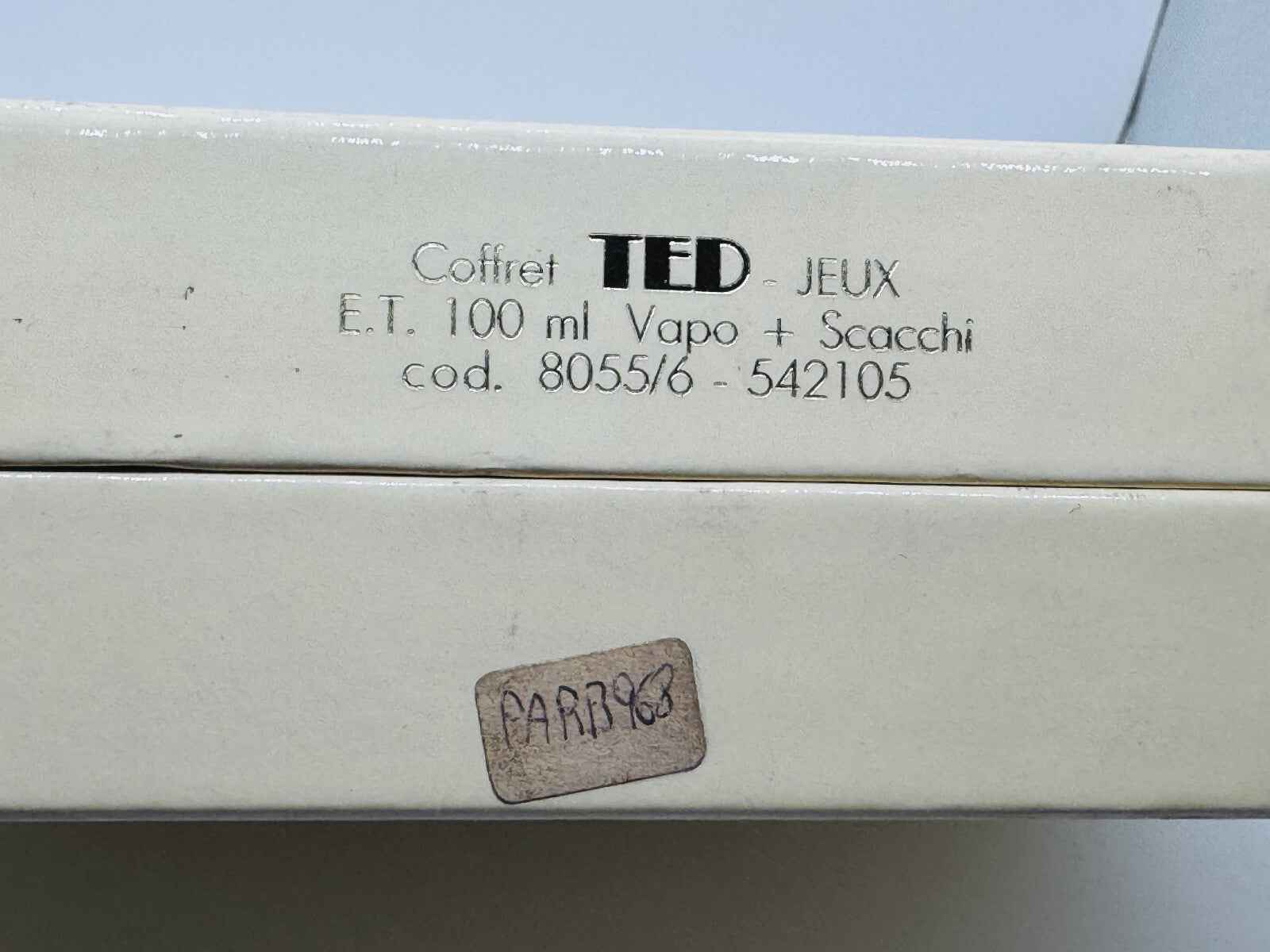 Cofanetto di Profumo Ted Lapidus Pour Homme Vintage con flacone da 100 ml e accessori inclusi