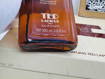 Flacone di Profumo Ted Lapidus Pour Homme Vintage da 100 ml in confezione elegante