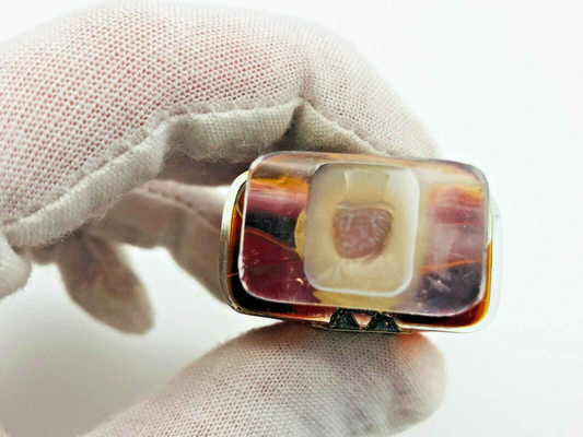 Anello D'ORSAY con pietra colorata, design elegante per chi ama il profumo Trophee D Orsay