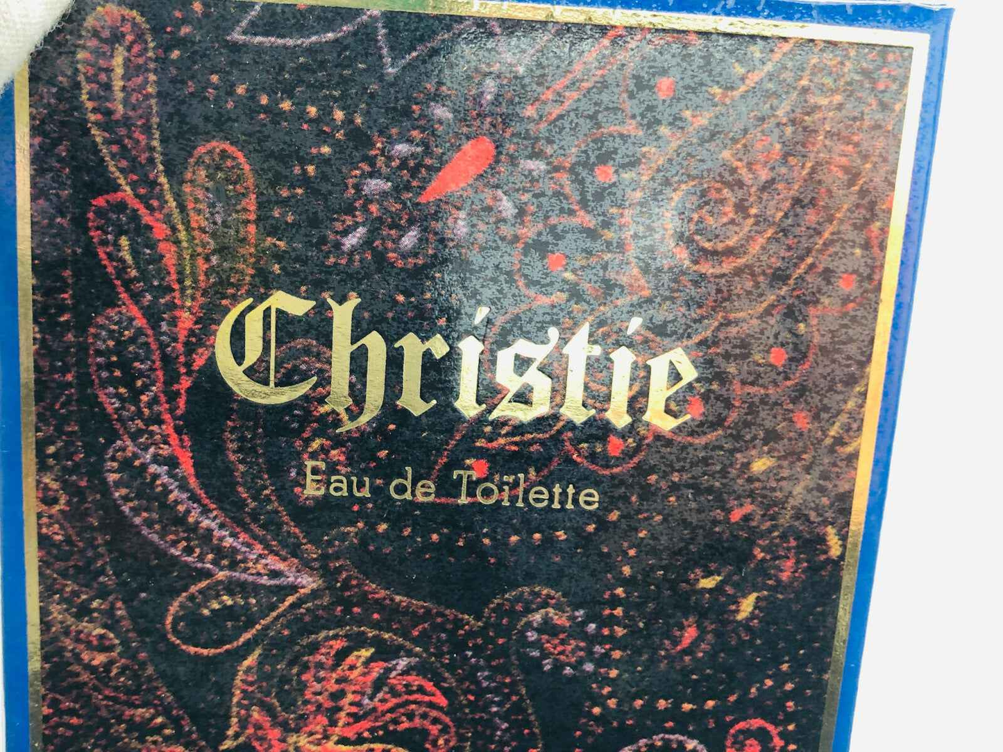 Packaging del profumo Veejaga Christie Eau de Toilette con design elegante e colorato