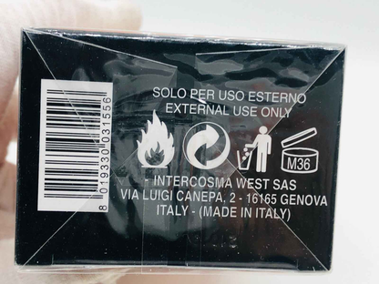 Confezione del profumo Veejaga Hascish For Men con istruzioni e informazioni sull'uso esterno