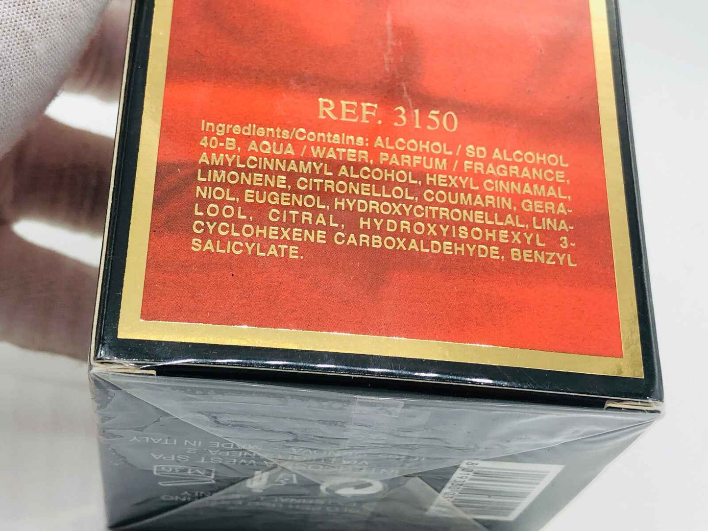 Confezione di profumo Veejaga Hascish Lady con ingredienti e dettagli sul retro