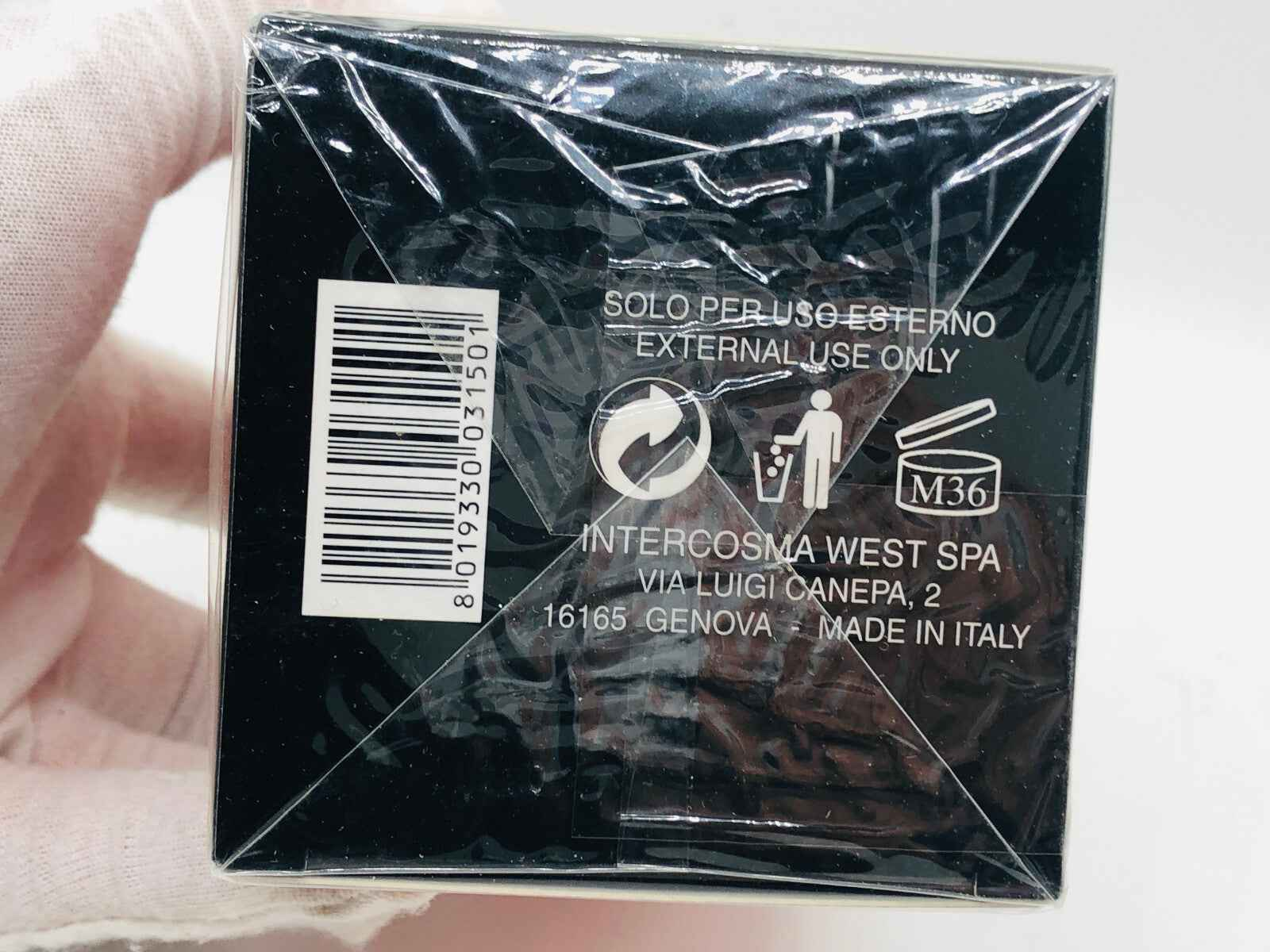 Scatola del profumo Veejaga Hascish Lady con istruzioni per l'uso esterno e codici a barre