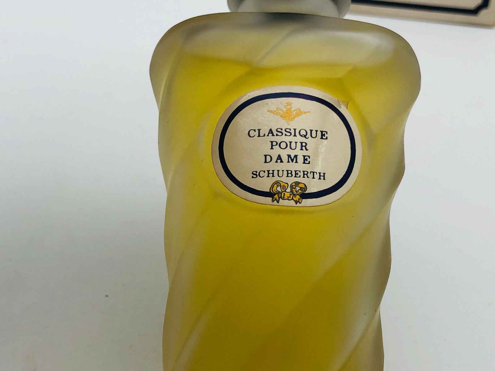 Bottiglia di Profumo Vintage Emilio Schuberth Classique con etichetta Classique pour Dame