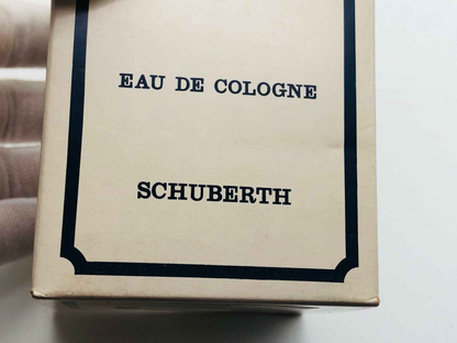 Scatola di Profumo Vintage Emilio Schuberth Classique con etichetta Eau de Cologne in stile classico