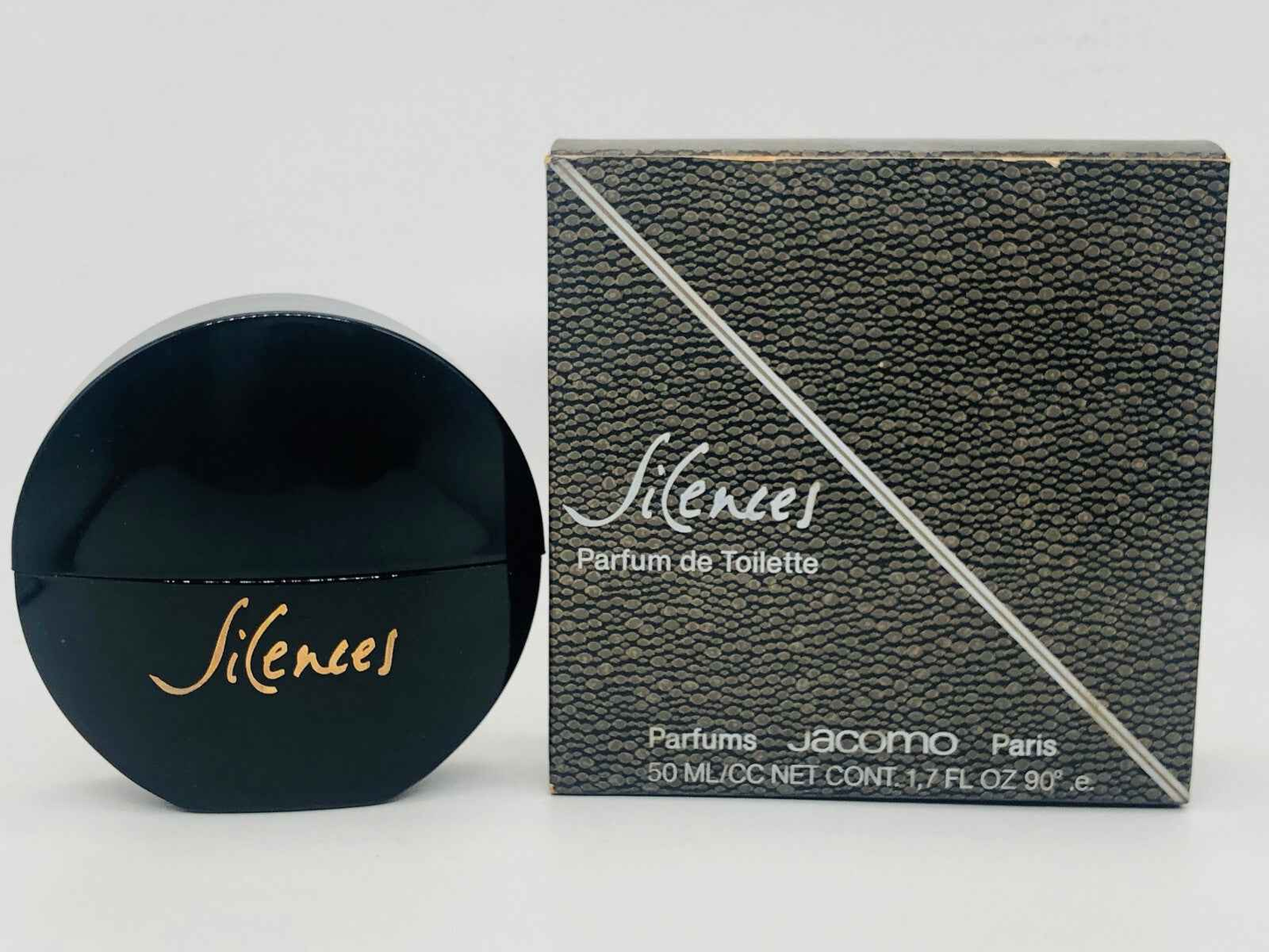 Profumo Vintage Jacomo Silences in confezione elegante con design nero ideale per collezionisti