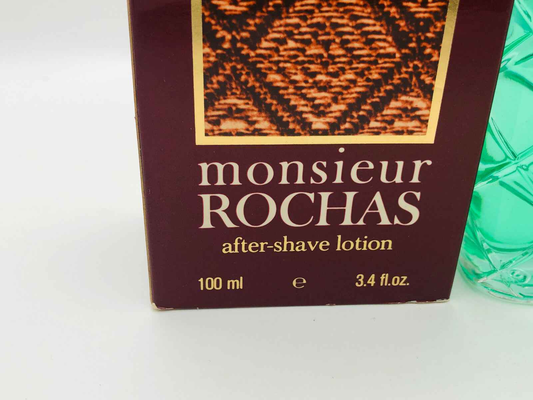 Flacone di lozione dopobarba Rochas Monsieur Vintage da 100 ml con design elegante