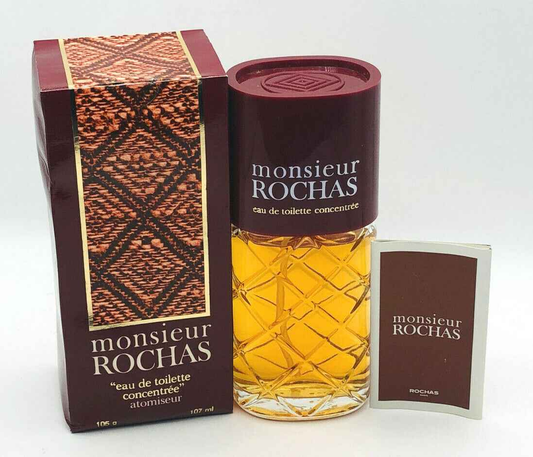 Profumo Rochas Monsieur Vintage in flacone da 107 ml con confezione elegante