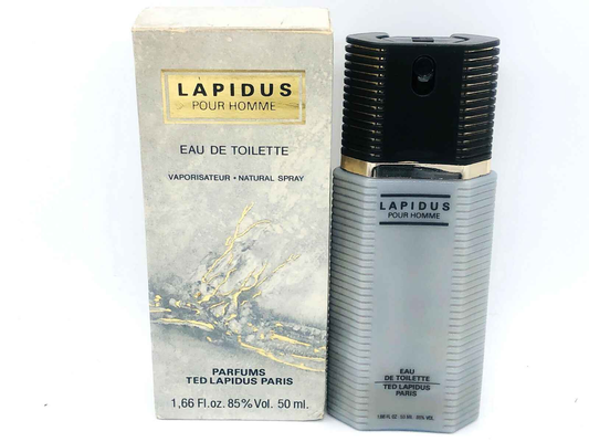 Flacone di Eau de Toilette Ted Lapidus Pour Homme da 50 ml con confezione elegante