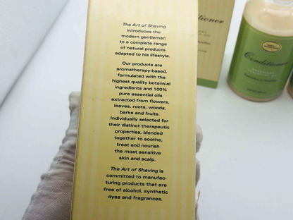 Scatola del balsamo capelli The Art Of Shaving con ingredienti botanici e proprietà idratanti