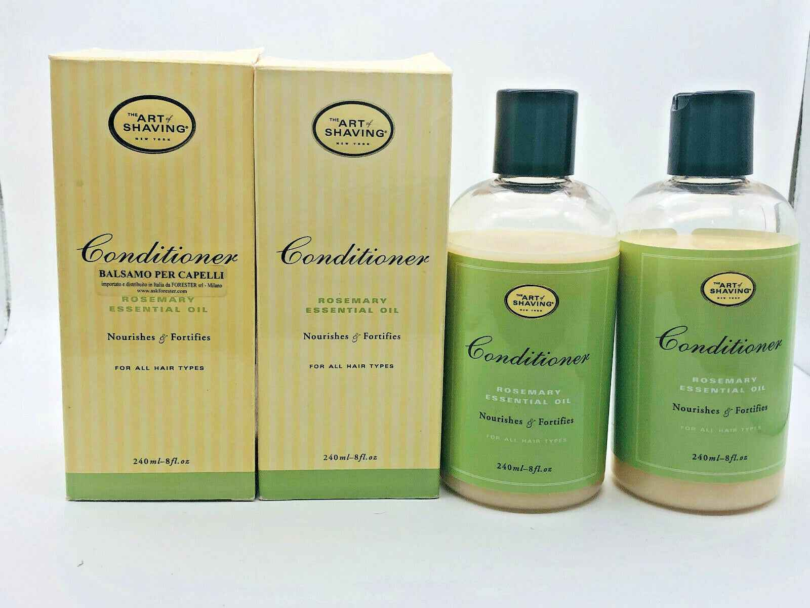 Balsamo Capelli The Art Of Shaving in confezione doppia con olio essenziale di rosmarino per capelli nutriti