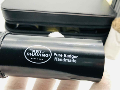 Kit da viaggio The Art Of Shaving con pennello in pelo di visone puro e custodia elegante