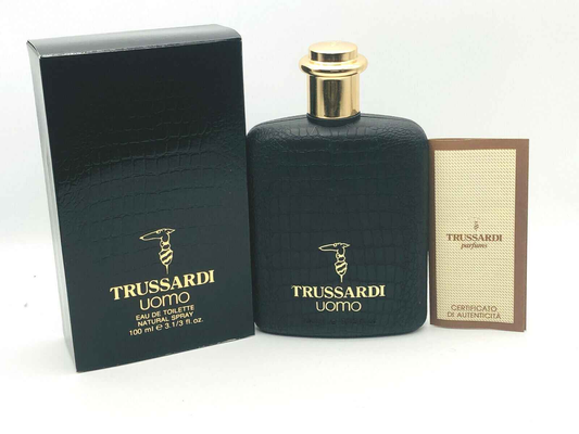 Profumo Trussardi Uomo Vintage in confezione elegante da 100 ml con certificato di autenticità