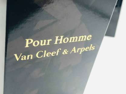 Van Cleef Arpels Pour Homme Vintage elegante confezione nera con dettagli in oro