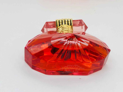 Flacone di profumo vintage Van Cleef Collection in vetro rosso elegante e design raffinato