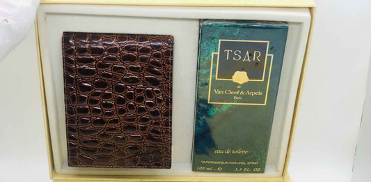 Set regalo Profumo Tsar Van Cleef con astuccio in pelle e flacone da 100 ml