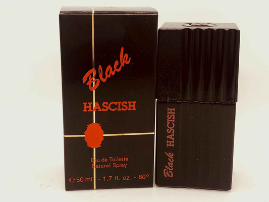 Veejaga Black Hascish profumo da 50 ml in confezione elegante con design nero