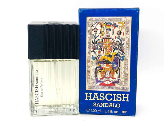 Profumo Veejaga Hascish Sandalo in flacone da 100 ml con confezione decorativa