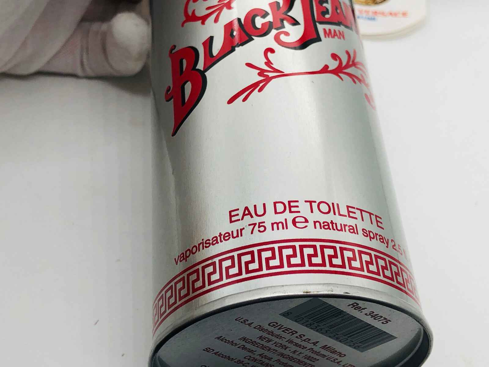 Profumo Versace Black Jeans in confezione da 75 ml con spray naturale per uomo