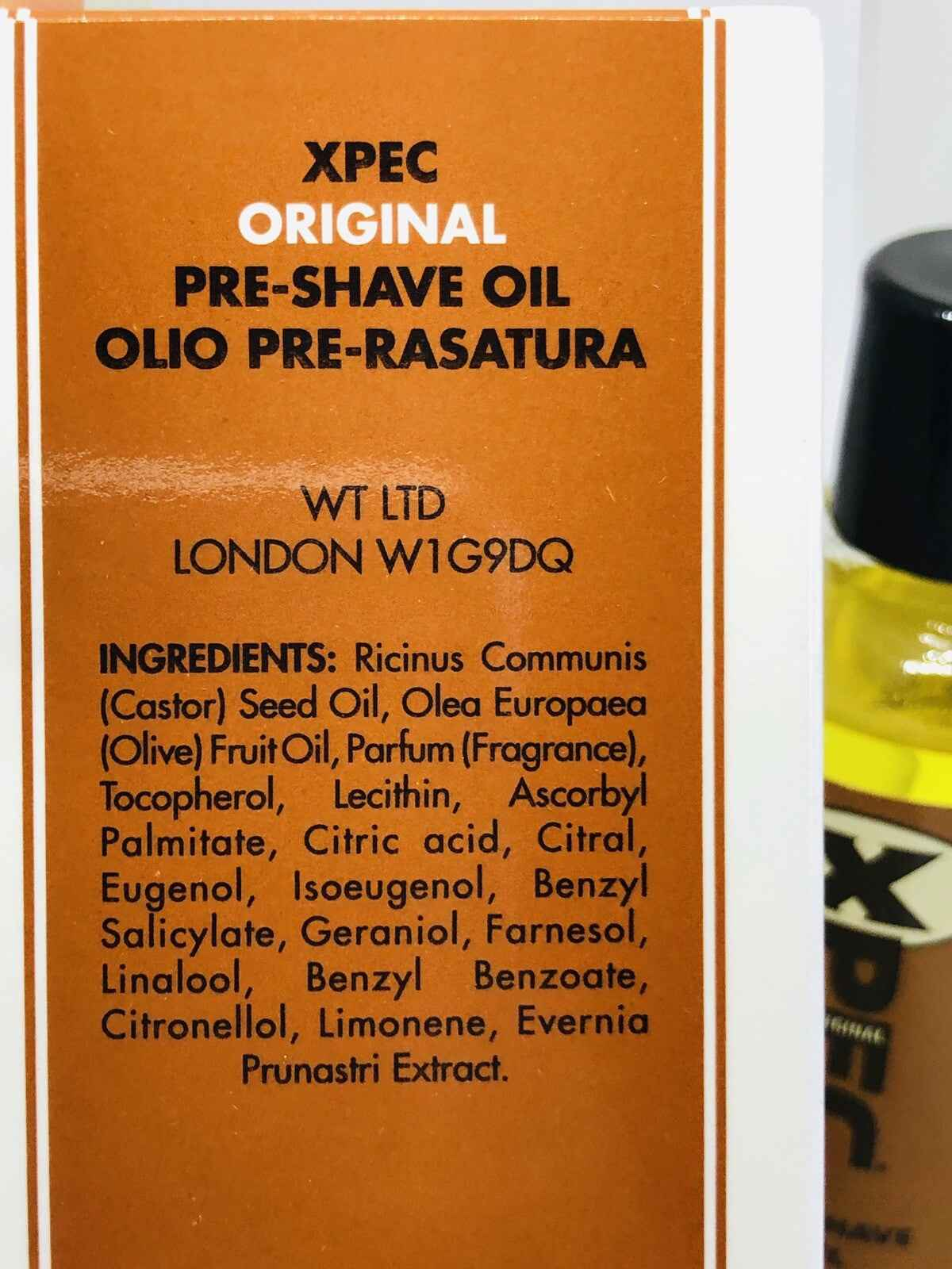 Xpec Olio Pre Barba originale con ingredienti naturali per una rasatura liscia e delicata