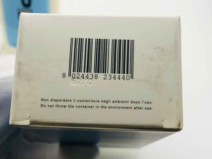 Scatola del prodotto Xpec Original Lozione Corpo con codice a barre e istruzioni per lo smaltimento