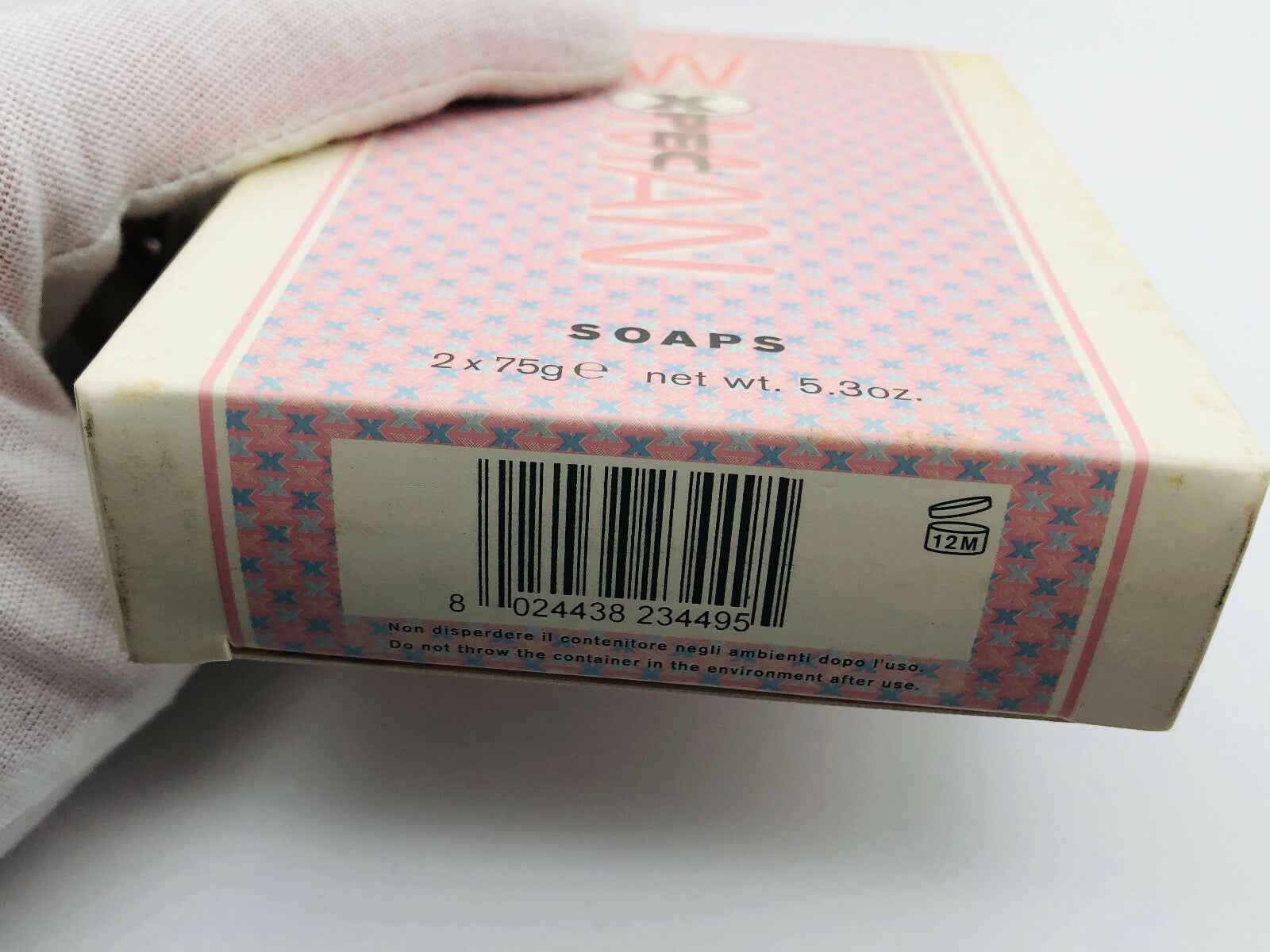 Scatola di sapone profumato XPEC con due saponi da 75g ciascuno, per una fragranza duratura
