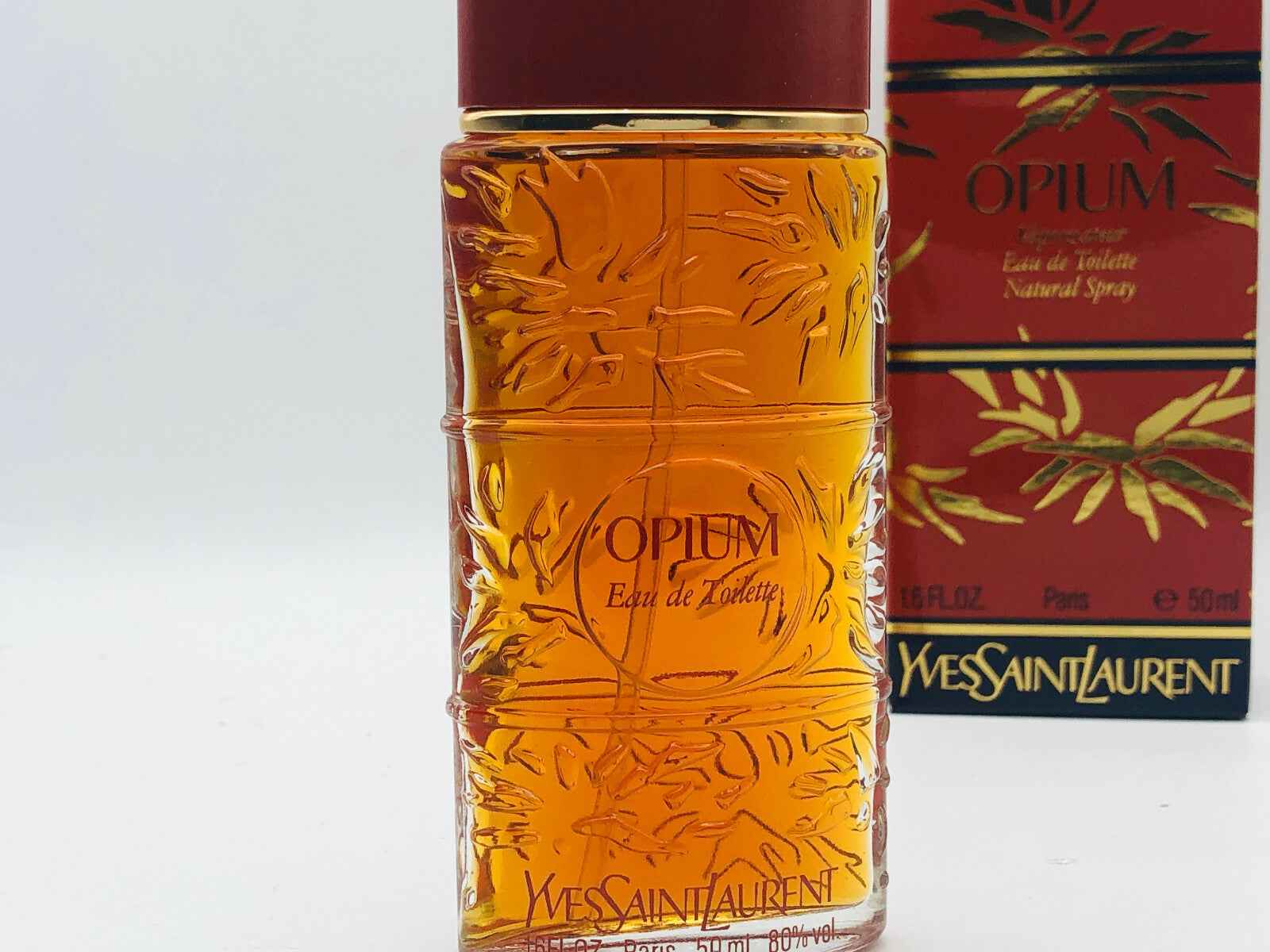 Profumo Ysl Opium Vintage in bottiglia elegante da 50 ml, con confezione raffinata